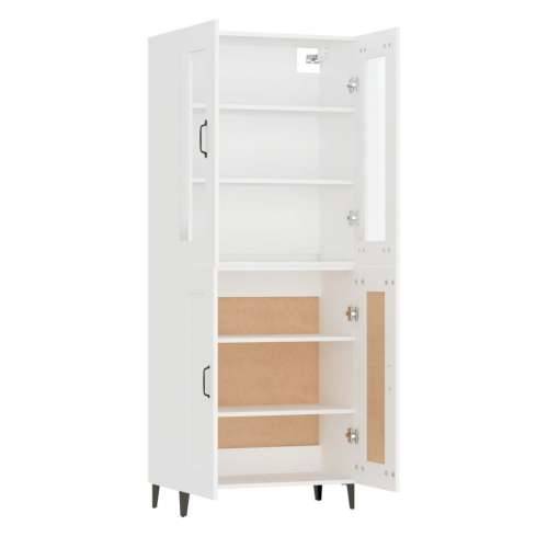 Visoka komoda bijela 69,5x34x180 cm konstruirano drvo - Bijela 1 Cijena
