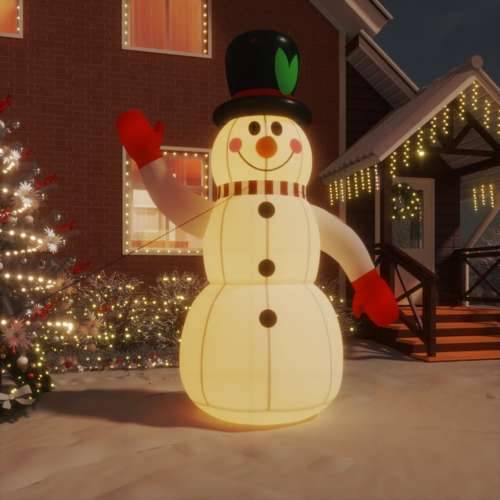 Snjegović na napuhavanje s LED svjetlima 300 cm Cijena