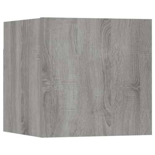 10-dijelni set TV ormarića sivog sonome konstruirano drvo - Sivi hrast sonoma 10 60 cm Cijena