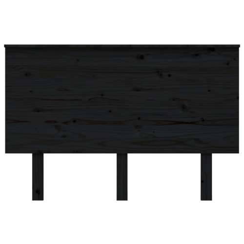 Uzglavlje za krevet crni 124 x 6 x 82,5 cm od masivne borovine - Crna 124 x 82.5 cm 1 Cijena
