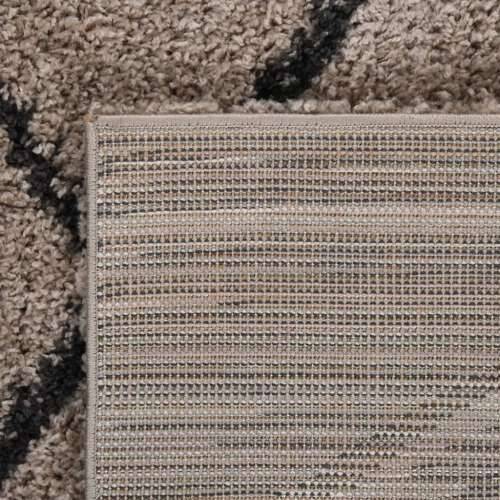 Čupavi tepih s visokim vlaknima bež i antracit 160 x 230 cm Cijena