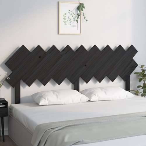 Uzglavlje za krevet Crno 178x3x80,5 cm od masivne borovine - Crna 178 x 80.5 cm 1 Cijena