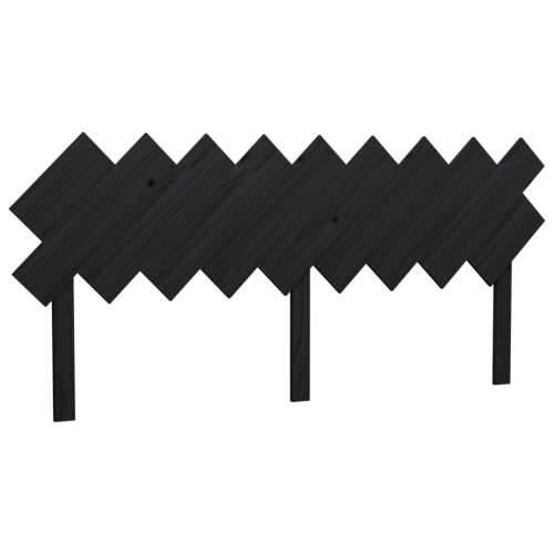 Uzglavlje za krevet Crno 178x3x80,5 cm od masivne borovine - Crna 178 x 80.5 cm 1 Cijena