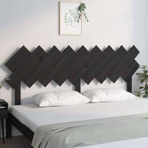 Uzglavlje za krevet Crno 178x3x80,5 cm od masivne borovine - Crna 178 x 80.5 cm 1 Cijena