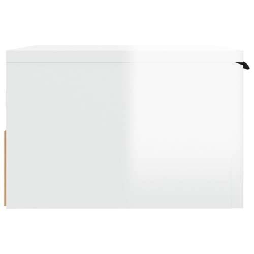 Zidni noćni ormarić bijeli visokog sjaja 34 x 30 x 20 cm - Visoko sjajno bijela 1 Cijena