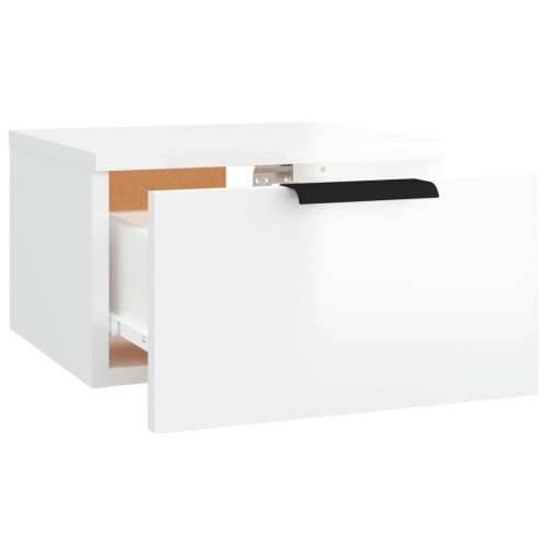 Zidni noćni ormarić bijeli visokog sjaja 34 x 30 x 20 cm - Visoko sjajno bijela 1 Cijena