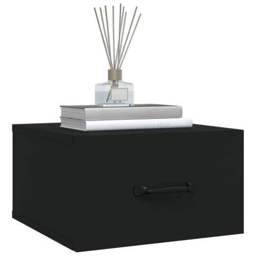 Zidni noćni ormarići 2 kom crni 35 x 35 x 20 cm - Crna 2 Cijena