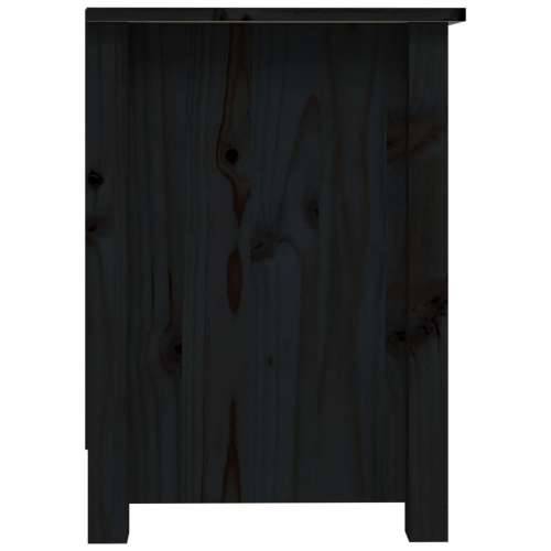 TV ormarić crni 103 x 36,5 x 52 cm od masivne borovine - Crna 1 Cijena