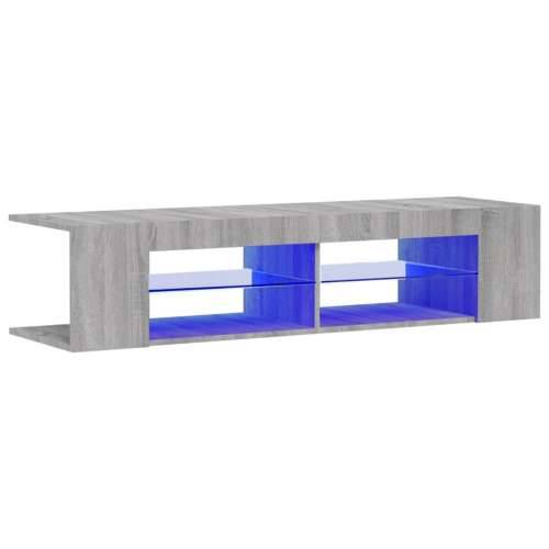 TV ormarić s LED svjetlima boja hrasta sonome 135 x 39 x 30 cm - Sivi hrast sonoma 1 Cijena