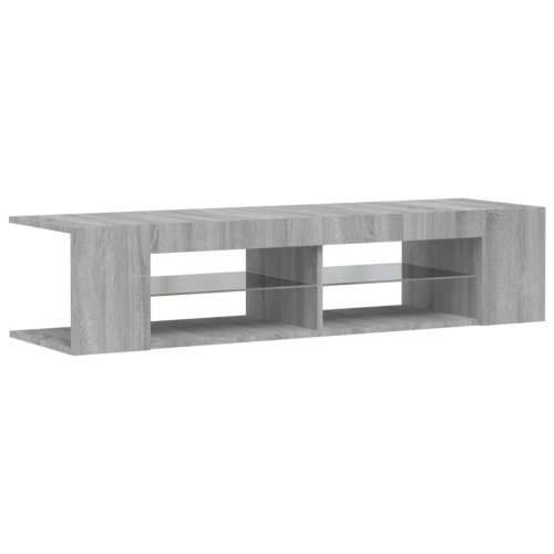 TV ormarić s LED svjetlima boja hrasta sonome 135 x 39 x 30 cm - Sivi hrast sonoma 1 Cijena
