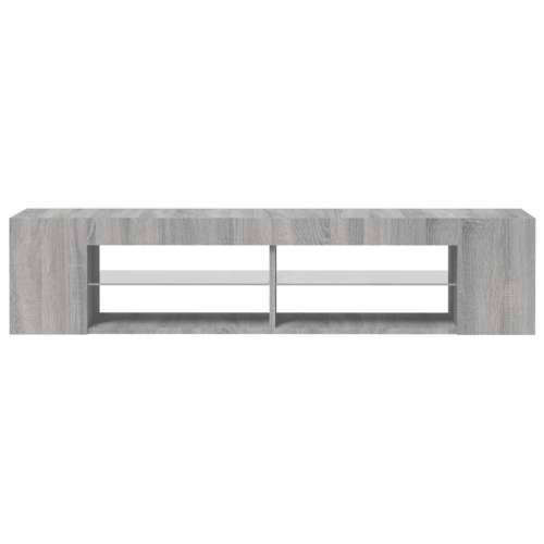 TV ormarić s LED svjetlima boja hrasta sonome 135 x 39 x 30 cm - Sivi hrast sonoma 1 Cijena