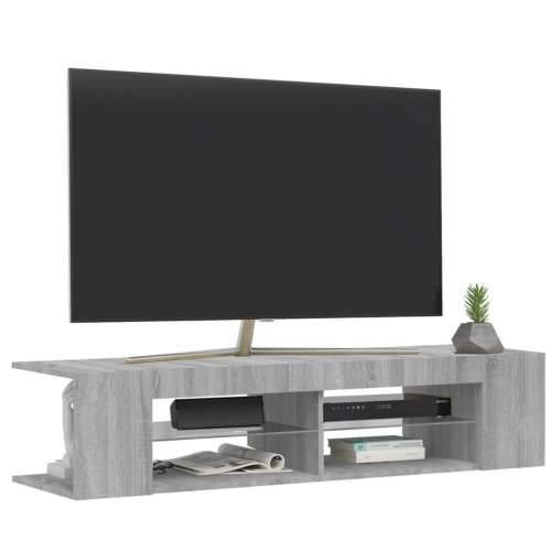 TV ormarić s LED svjetlima boja hrasta sonome 135 x 39 x 30 cm - Sivi hrast sonoma 1 Cijena