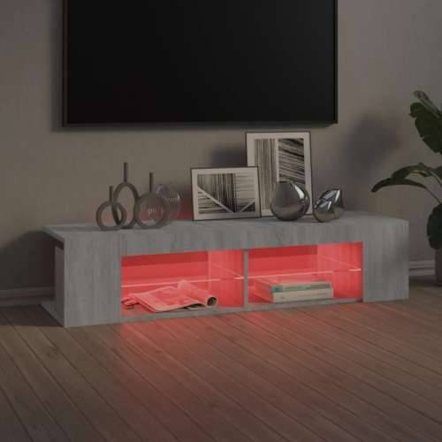 TV ormarić s LED svjetlima boja hrasta sonome 135 x 39 x 30 cm - Sivi hrast sonoma 1 Cijena