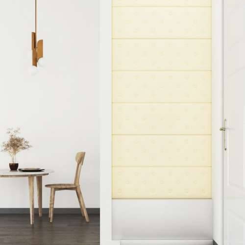 Zidne ploče od umjetne kože 12 kom krem 90 x 30 cm 3,24 m² - Krema 90 x 30 cm 12 Cijena