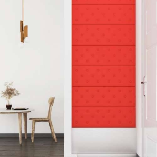 Zidne ploče od umjetne kože 12 kom crvene 90 x 30 cm 3,24 m² - Crvena 90 x 30 cm 12 Cijena