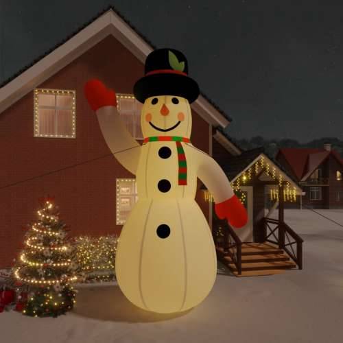 Snjegović na napuhavanje s LED svjetlima 620 cm Cijena