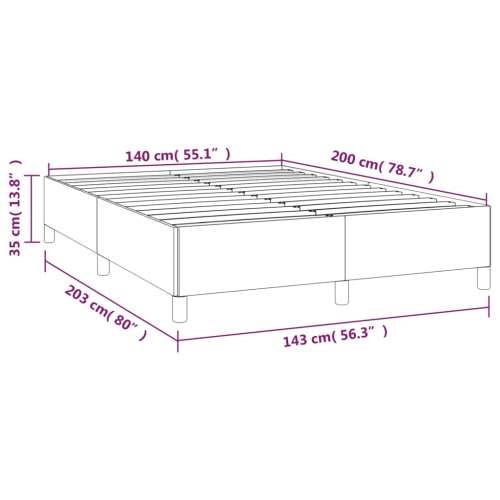 Okvir za krevet bez madraca crni 140x200 cm od tkanine - Crna 140 x 200 cm 35 cm Cijena