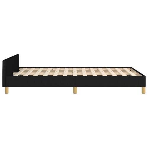 Okvir za krevet s uzglavljem crni 120 x 200 cm od tkanine Cijena