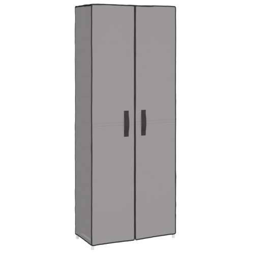 Ormarić za cipele sivi 60 x 30 x 166 cm od tkanine - Siva 1 166 cm 30 cm Cijena