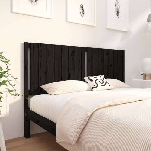 Uzglavlje za krevet crno 165,5 x 4 x 100 cm od masivne borovine
