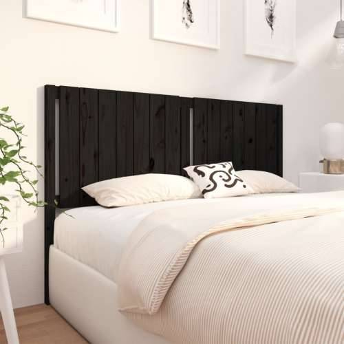 Uzglavlje za krevet crno 165,5 x 4 x 100 cm od masivne borovine Cijena