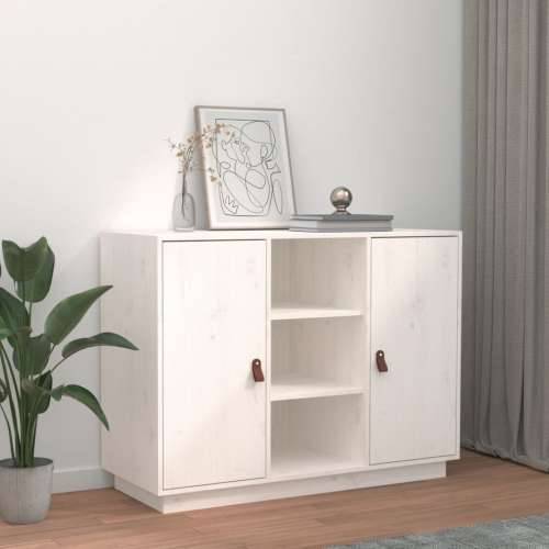 Komoda bijela 100 x 40 x 75 cm od masivne borovine - Bijela 1 Cijena
