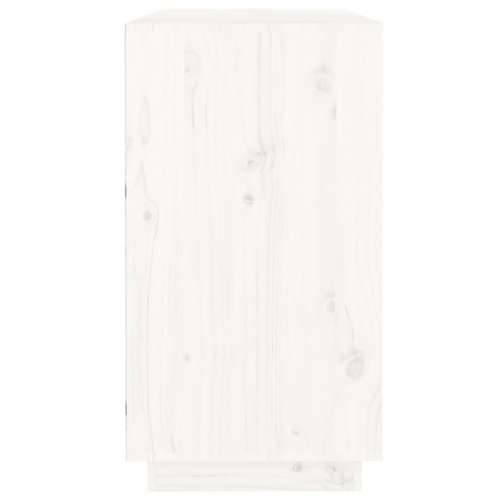 Komoda bijela 100 x 40 x 75 cm od masivne borovine - Bijela 1 Cijena