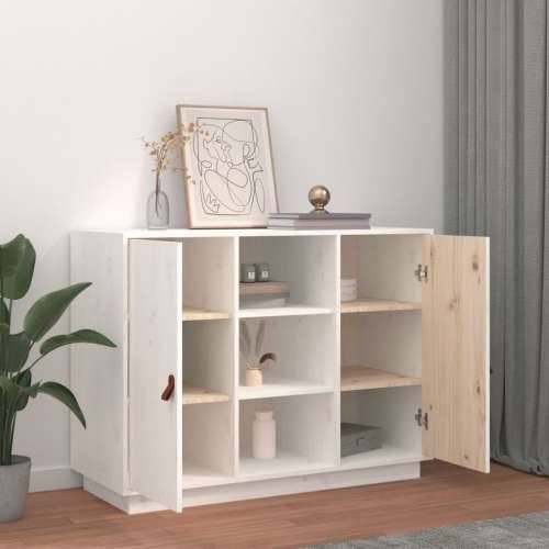 Komoda bijela 100 x 40 x 75 cm od masivne borovine - Bijela 1 Cijena