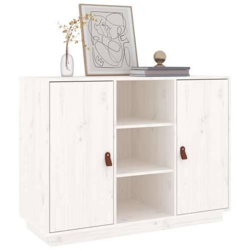 Komoda bijela 100 x 40 x 75 cm od masivne borovine - Bijela 1 Cijena