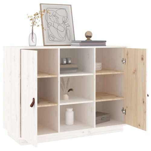 Komoda bijela 100 x 40 x 75 cm od masivne borovine - Bijela 1 Cijena