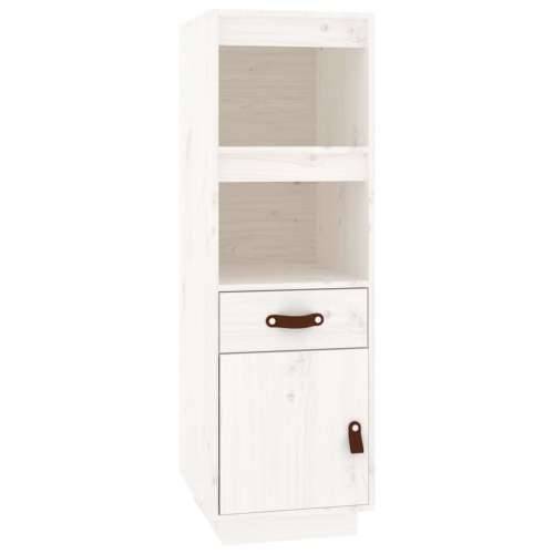Visoka komoda bijela 34 x 40 x 108,5 cm od masivne borovine Bijela 1 Cijena