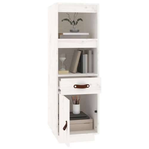 Visoka komoda bijela 34 x 40 x 108,5 cm od masivne borovine Bijela 1 Cijena