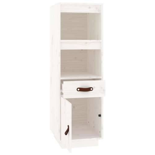 Visoka komoda bijela 34 x 40 x 108,5 cm od masivne borovine Bijela 1 Cijena