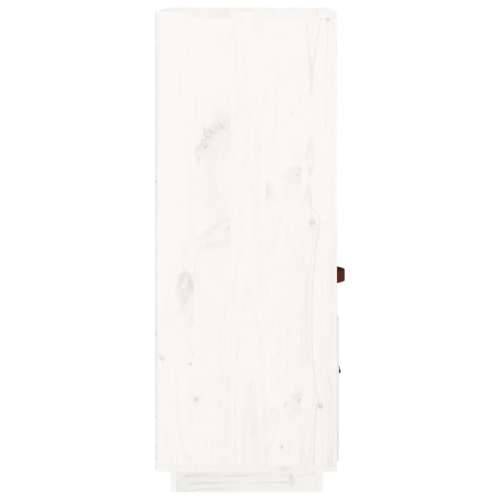 Visoka komoda bijela 34 x 40 x 108,5 cm od masivne borovine Bijela 1 Cijena