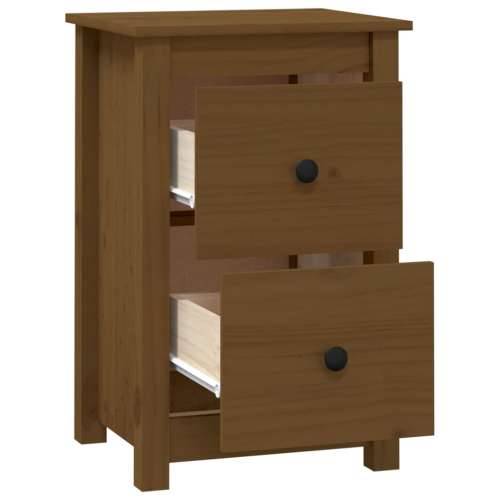 Noćni ormarići 2 kom boja meda 40x35x61,5 cm od borovine - boja meda 2 Cijena