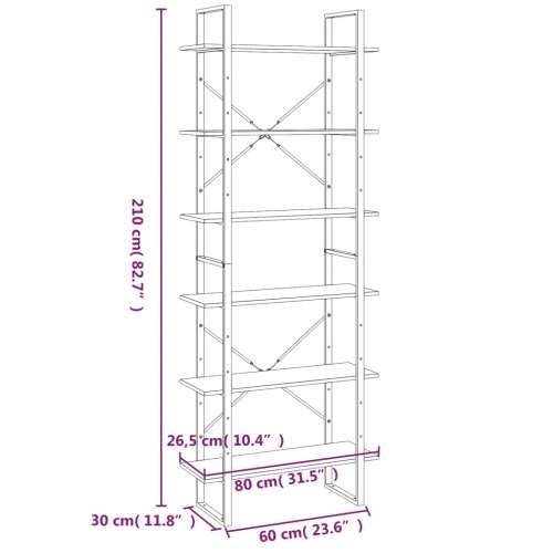 Visoki ormarić siva boja hrasta 80x30x210 cm konstruirano drvo - Sivi hrast sonoma 1 210 cm Konstruirano drvo Cijena