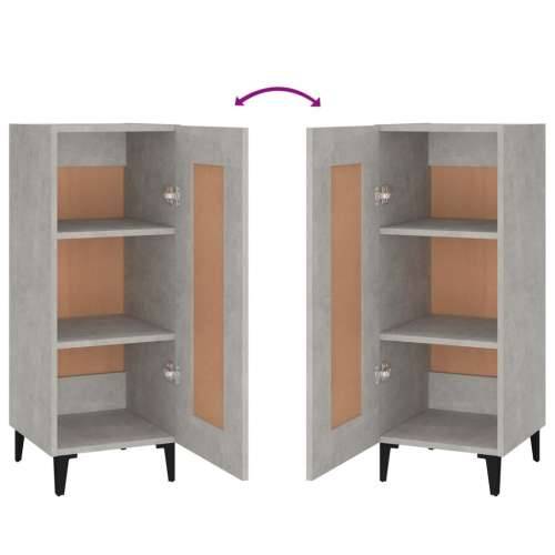 Komoda siva boja betona 34,5x34x90 cm od konstruiranog drva - Beton siva 1 Cijena