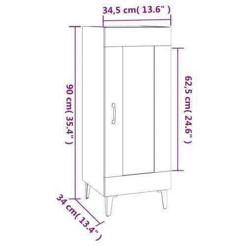 Komoda siva boja betona 34,5x34x90 cm od konstruiranog drva - Beton siva 1 Cijena