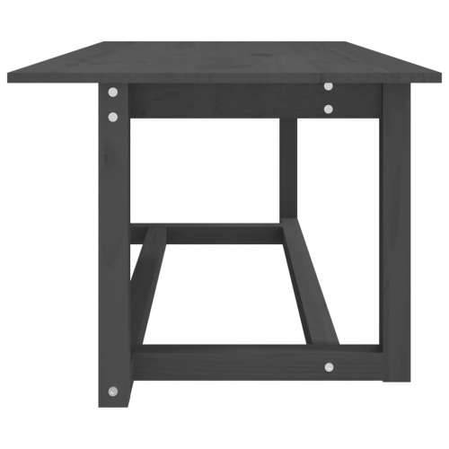 Stolić za kavu sivi 110 x 55 x 45 cm od masivne borovine - Siva 110 x 55 x 45 cm 1 Cijena