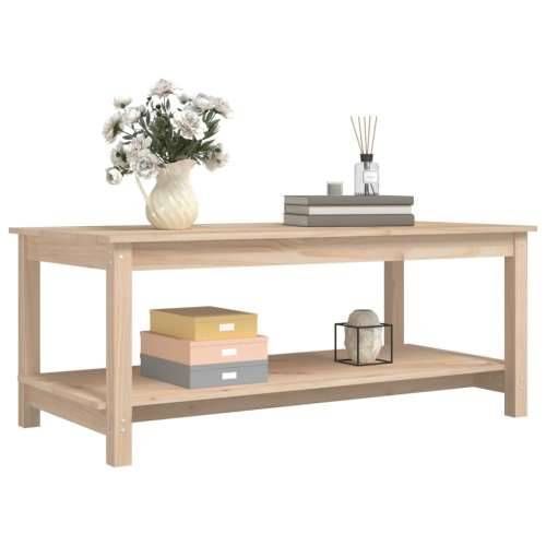Stolić za kavu 110 x 55 x 45 cm od masivne borovine - Prirodna 110 x 55 x 45 cm 1 Cijena