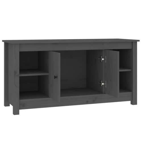 TV ormarić sivi 103 x 36,5 x 52 cm od masivne borovine - Siva 1 Cijena