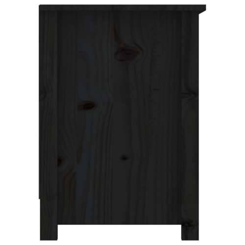 TV ormarić crni 103 x 36,5 x 52 cm od masivne borovine - Crna 1 Cijena