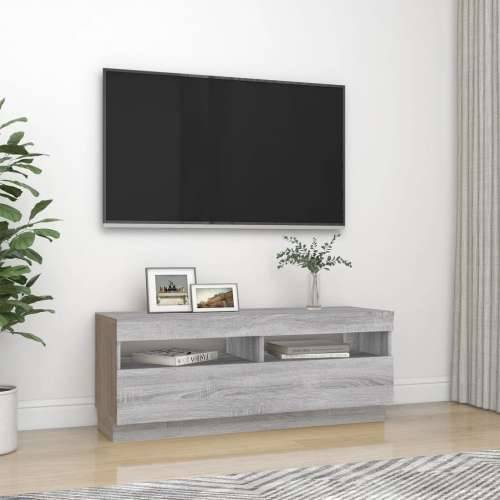 TV ormarić s LED svjetlima boja hrasta sonome 100 x 35 x 40 cm - Sivi hrast sonoma 1 100 cm Cijena