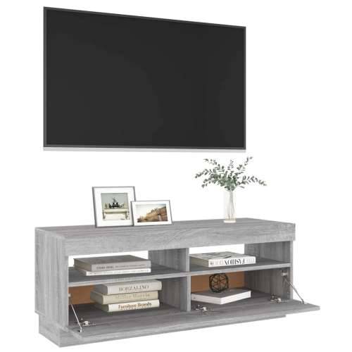 TV ormarić s LED svjetlima boja hrasta sonome 100 x 35 x 40 cm - Sivi hrast sonoma 1 100 cm Cijena