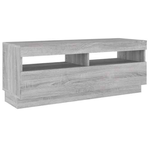 TV ormarić s LED svjetlima boja hrasta sonome 100 x 35 x 40 cm - Sivi hrast sonoma 1 100 cm Cijena