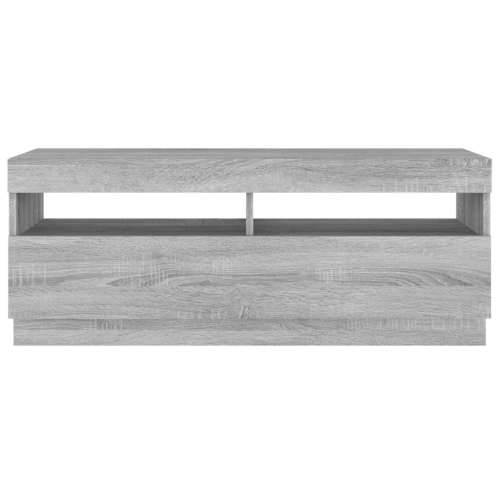 TV ormarić s LED svjetlima boja hrasta sonome 100 x 35 x 40 cm - Sivi hrast sonoma 1 100 cm Cijena