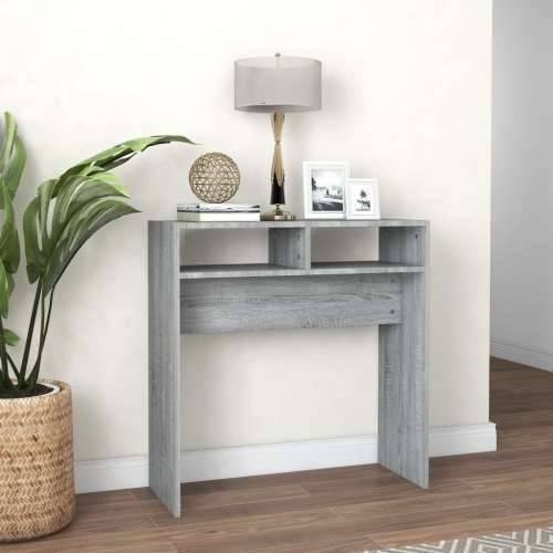 Konzolni stol boja hrasta sonome 78x30x80 cm konstruirano drvo - 1 Sivi hrast sonoma 78 cm Cijena