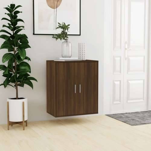 Ormarić za cipele boja hrasta 60 x 35 x 70 cm konstruirano drvo - Smeđi hrast 60 x 35 x 70 cm 1 shoe cabinet with door Cijena