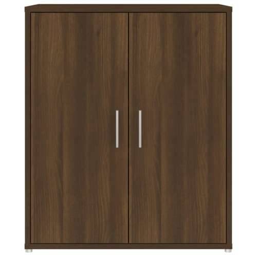 Ormarić za cipele boja hrasta 60 x 35 x 70 cm konstruirano drvo - Smeđi hrast 60 x 35 x 70 cm 1 shoe cabinet with door Cijena