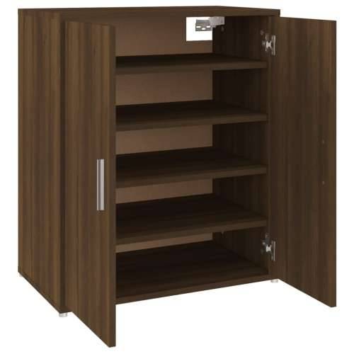 Ormarić za cipele boja hrasta 60 x 35 x 70 cm konstruirano drvo - Smeđi hrast 60 x 35 x 70 cm 1 shoe cabinet with door Cijena